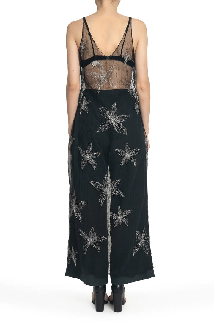 SHEER GORDEN MINI V DRESS
