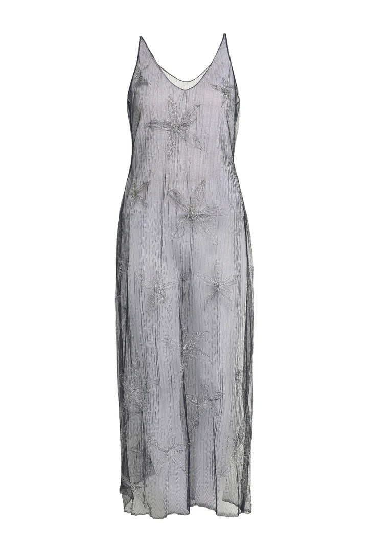 SHEER GORDEN MINI V DRESS