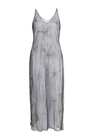 SHEER GORDEN MINI V DRESS