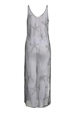 SHEER GORDEN MINI V DRESS