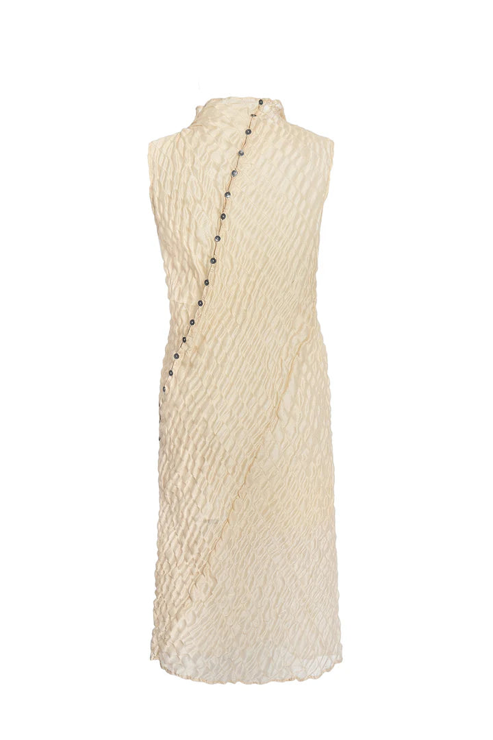 Slanted Cheongsam Dress