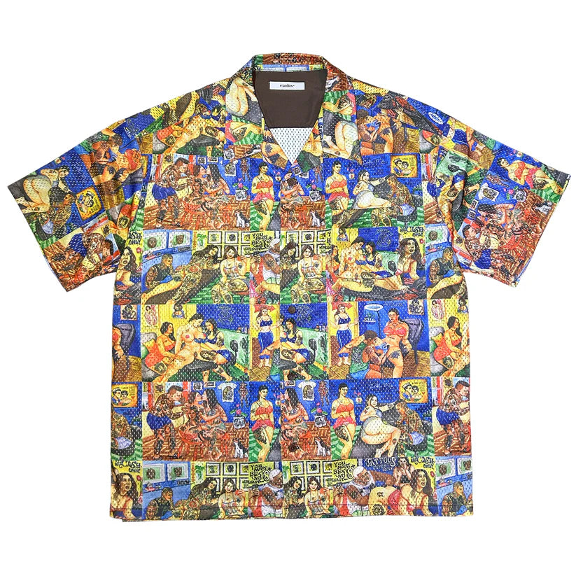 TATOO STUDIO LIFE" MESH HAWAIIAN SHIRT