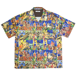 TATOO STUDIO LIFE" MESH HAWAIIAN SHIRT