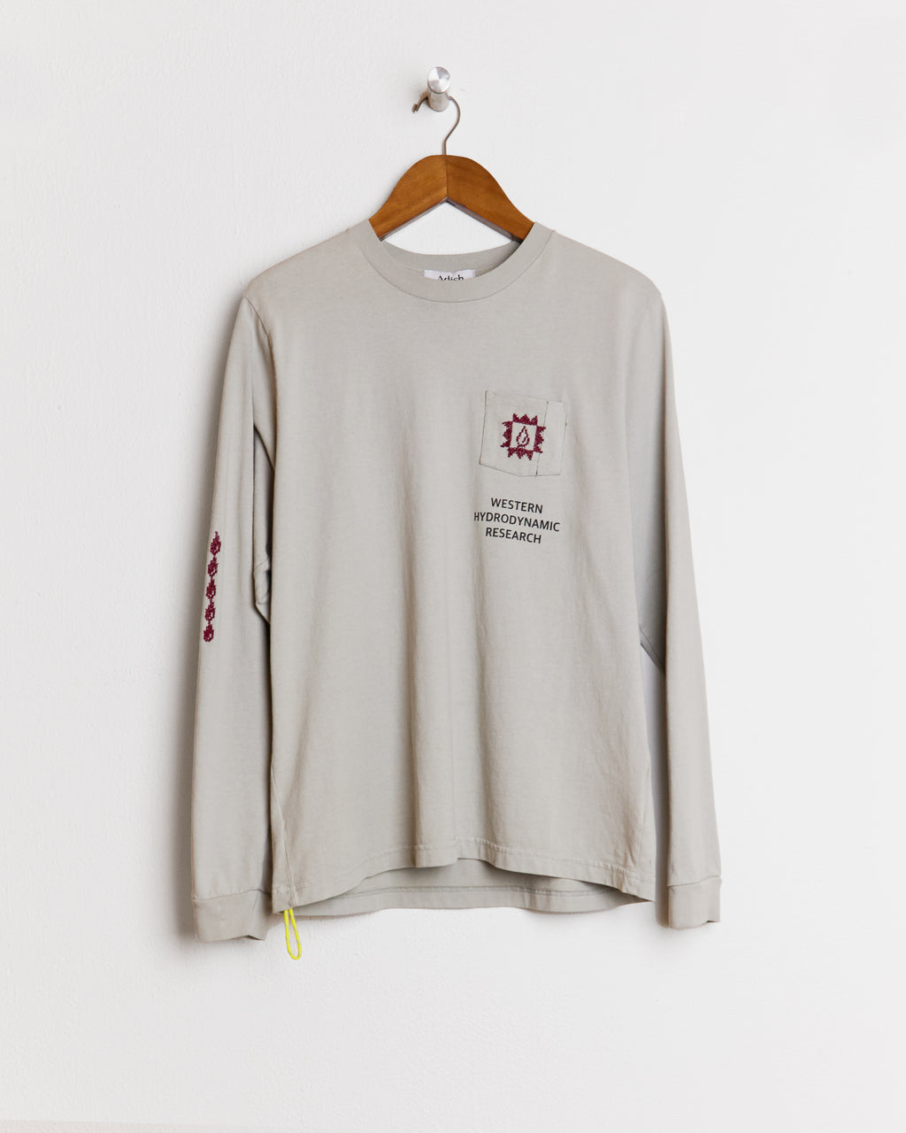 WHR x ADISH MAWJ LOGO LONGSLEEVE GREY