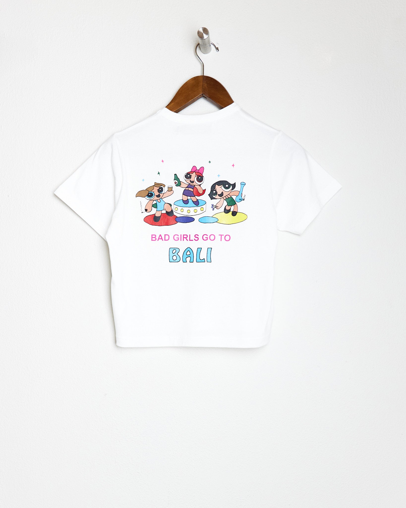 GOOD GIRLS BABY TEE IN WHITE