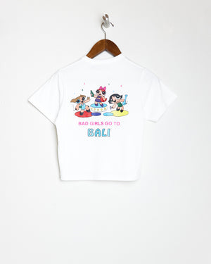 GOOD GIRLS BABY TEE IN WHITE