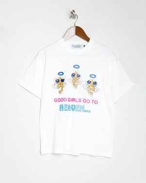 GOOD GIRLS TEE IN WHITE