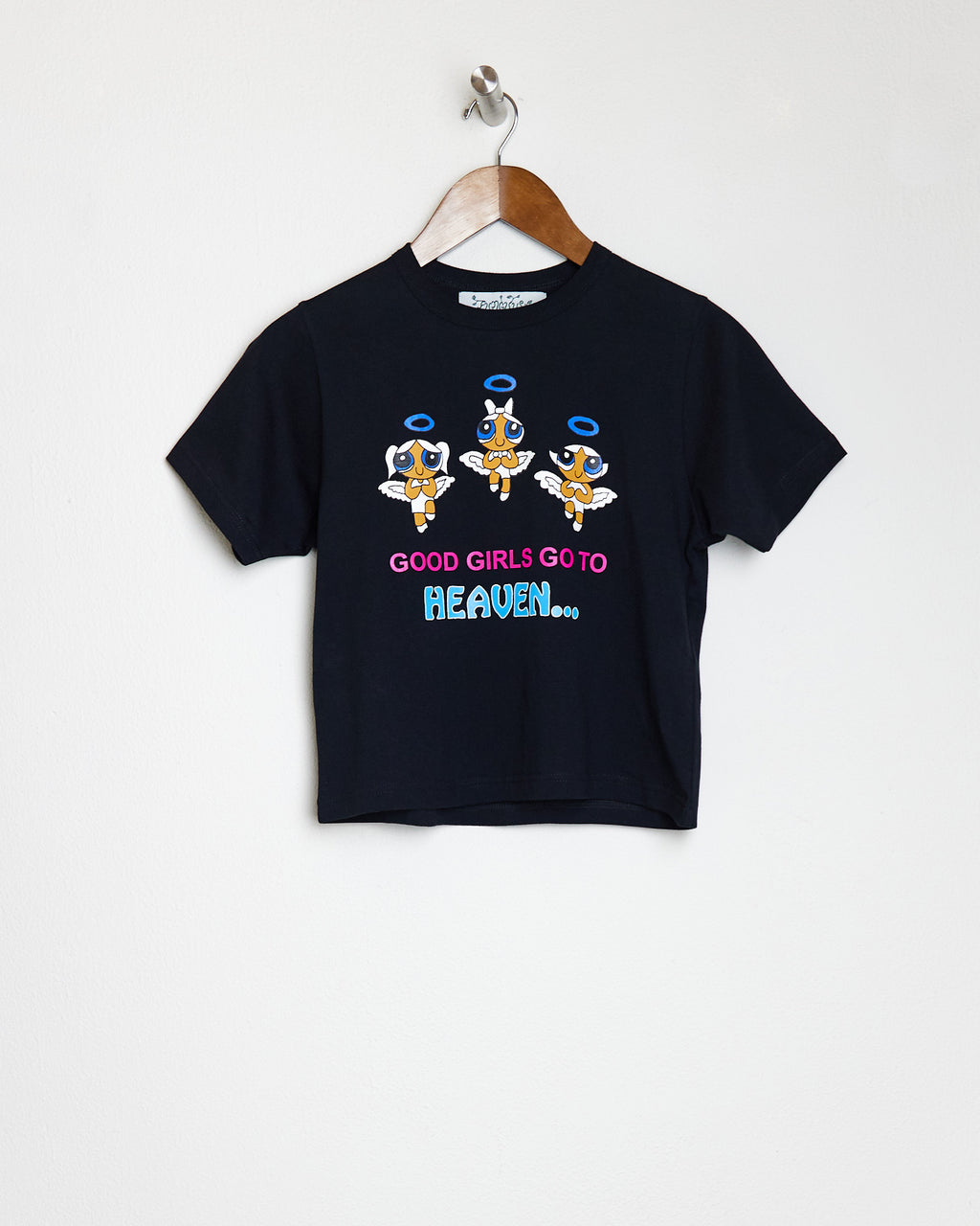 GOOD GIRLS BABY TEE IN BLACK