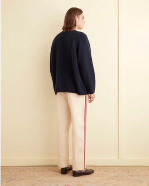 BEADED STRIA TROUSER