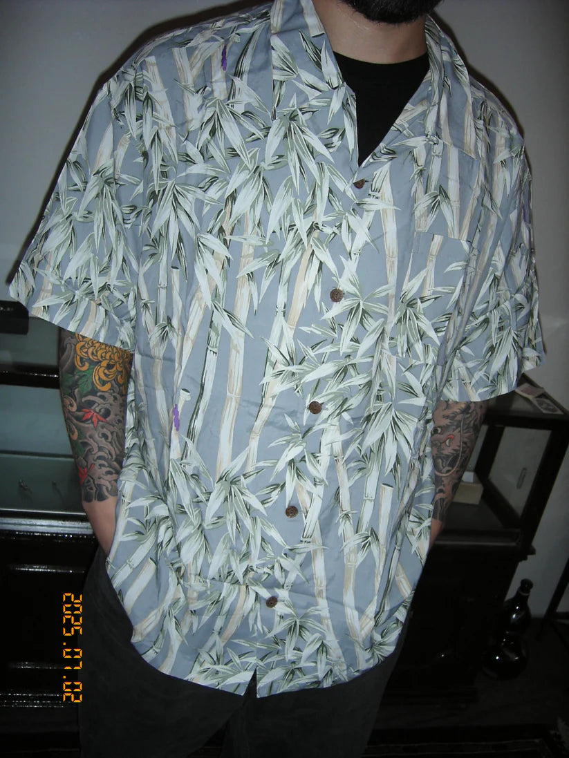 BIG BAMBOO HAWAIIAN SHIRT (GREY)