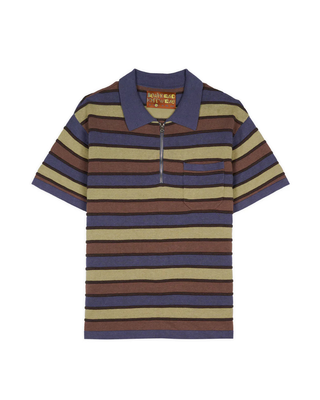 LIFTED STRIPE HALF ZIP SHIRT