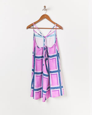 CITY POP SLIP DRESS IN PURPLE
