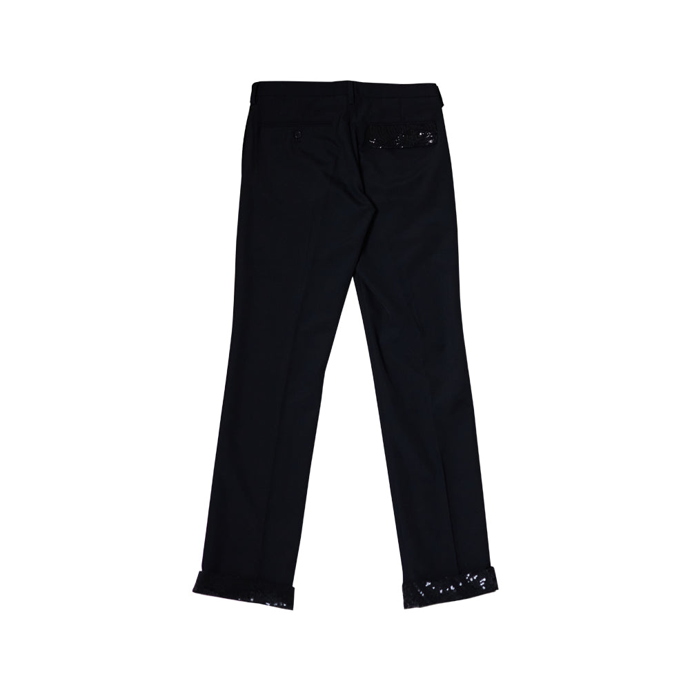 UCY4504-3 SEQUIN AND BEADS TROUSERS