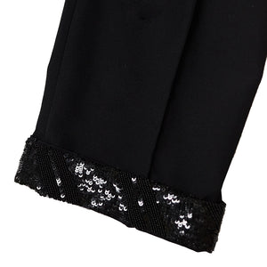 UCY4504-3 SEQUIN AND BEADS TROUSERS